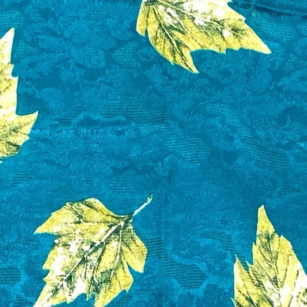 C. WEBB CO Maple Leaf 34”Square Scarf Italy